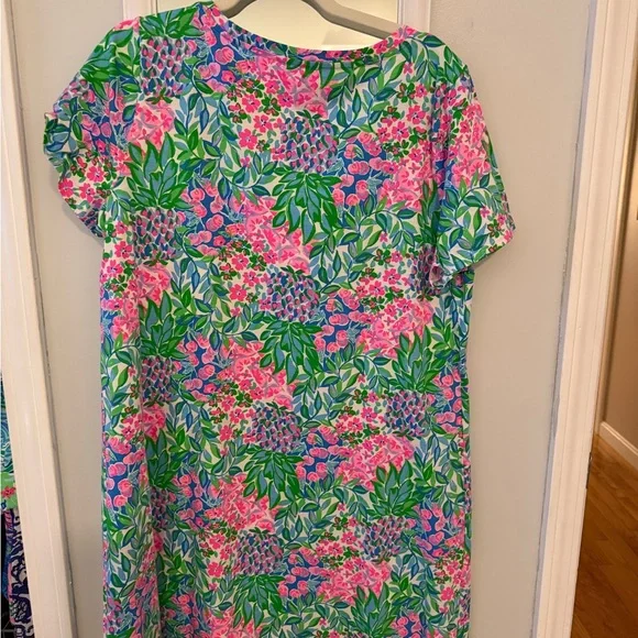 Lilly Pulitzer Pink and Blue Floral Dress - Picture 2 of 3
